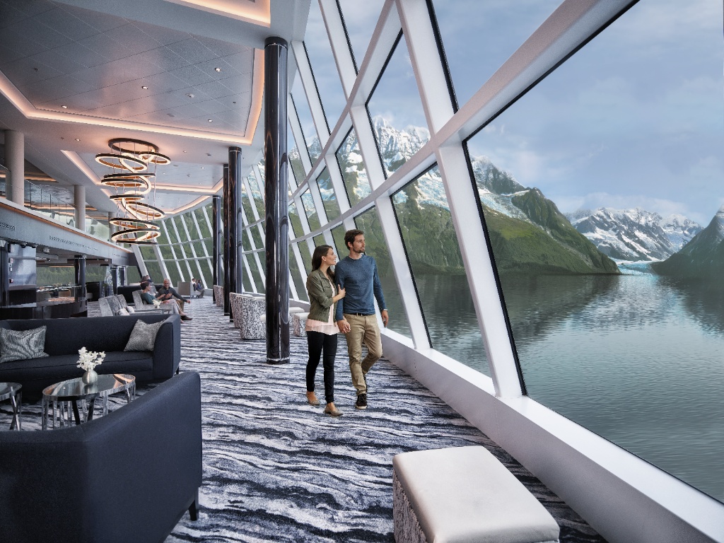NCL Bliss Haven Horizon Lounge Glacier View