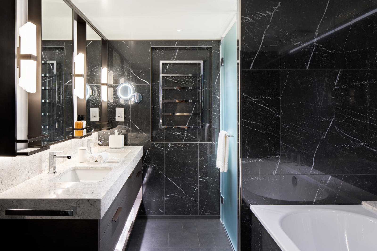 Ritz-Carlton Yacht Luxury Marble Bathroom